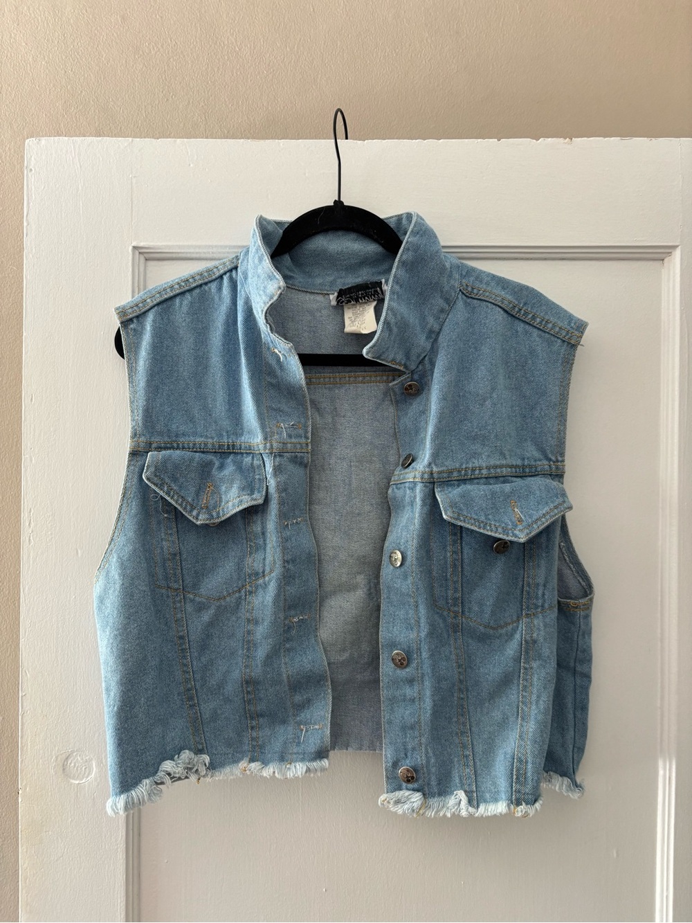 VTG 90s Jerry Leigh x Mickey & Gang Disney Blue Denim Vest